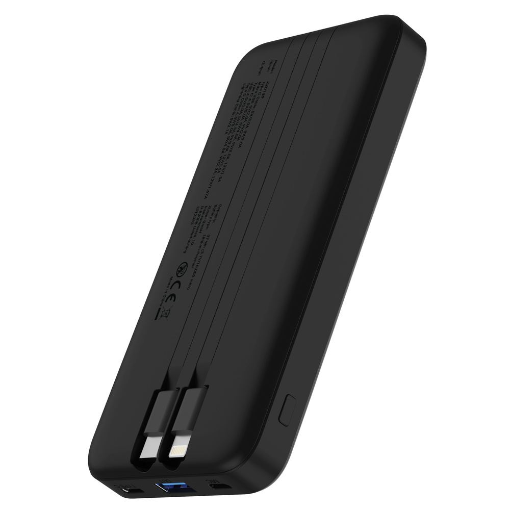 XLayer Powerbank Cable PD 20W 10.000 mAh Black