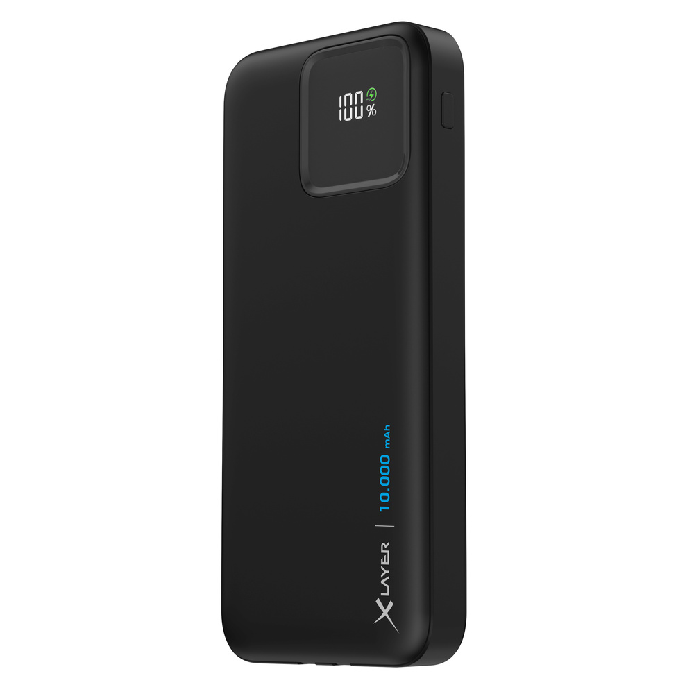 XLayer Powerbank Cable PD 20W 10.000 mAh Black