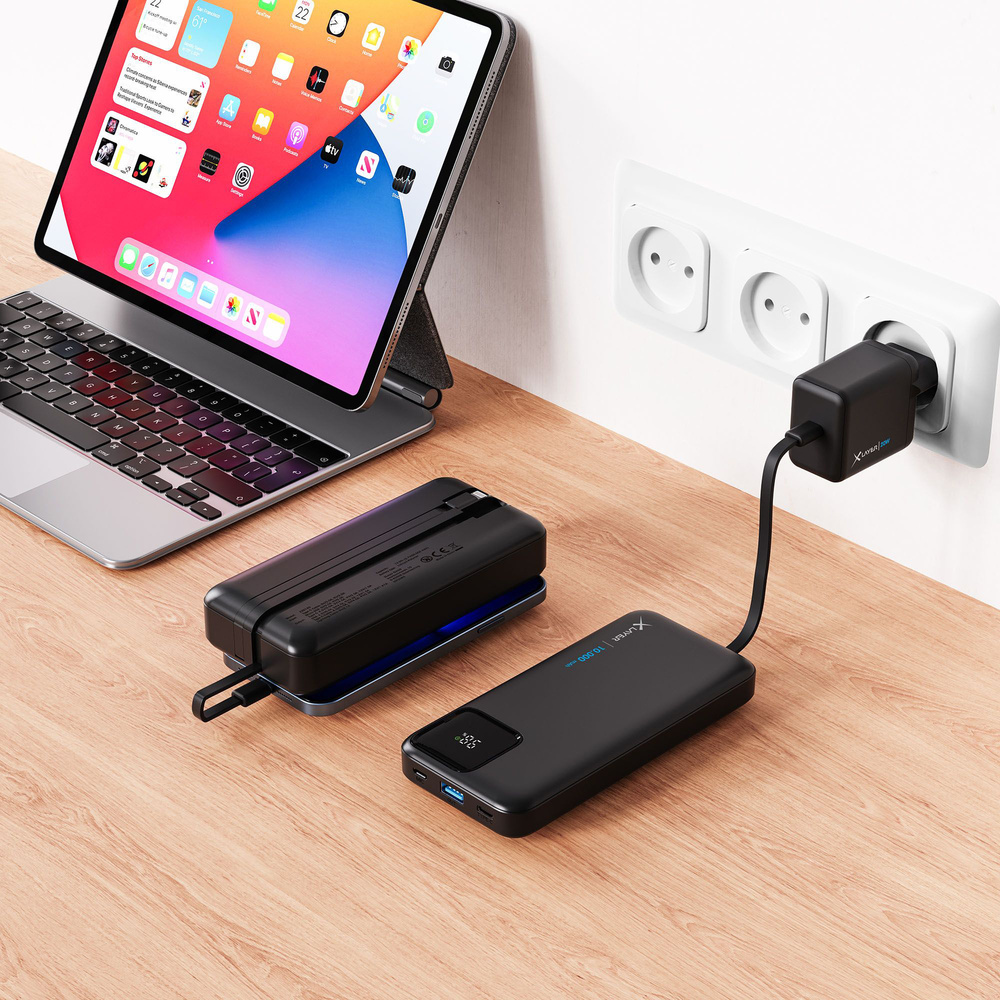 XLayer Powerbank Cable PD 20W 10.000 mAh Black