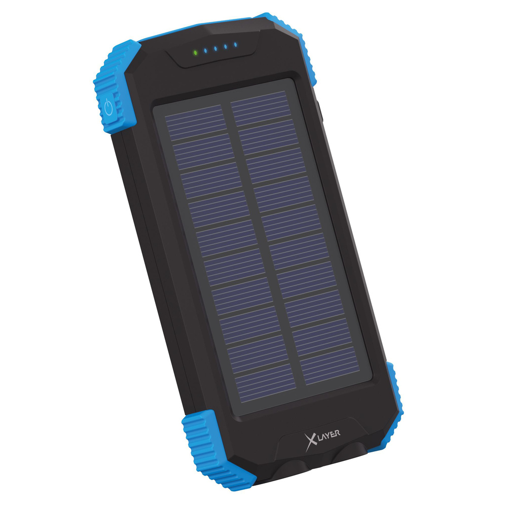 XLayer Powerbank PLUS Solar Wireless 5W Black/Blue