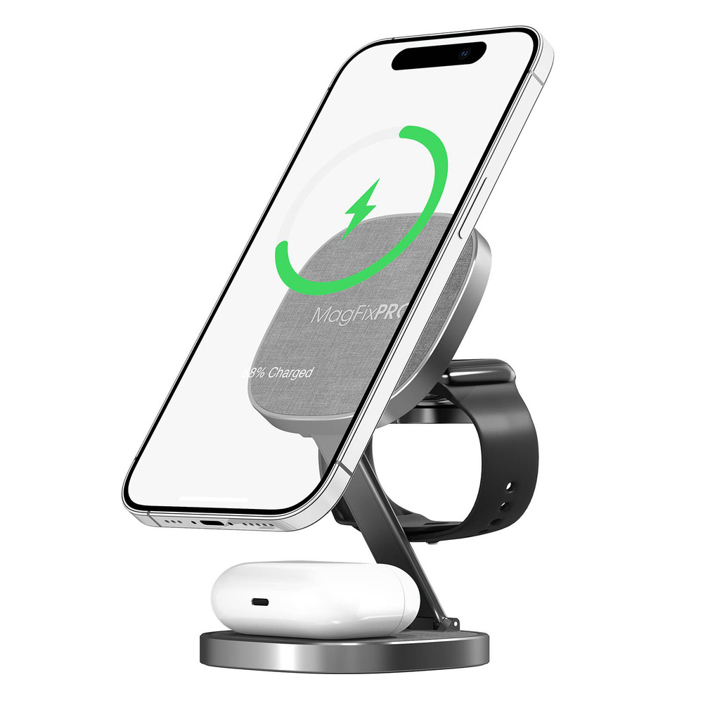 XLayer MagFix Pro 3 in 1 Wireless Travel Charger