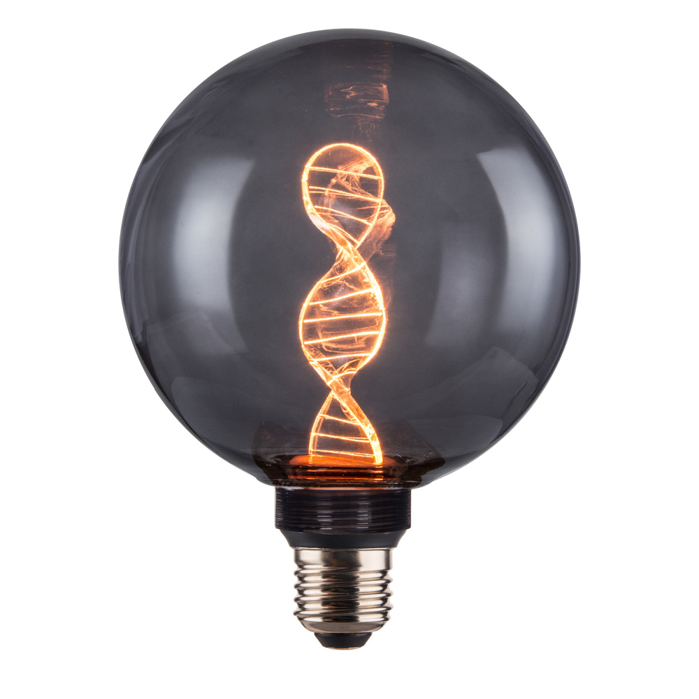 ENOVALITE LED Filament Leuchtmittel, DNA, Smoke, E27, 3.5W, 120 lm, 1800K, dimmbar