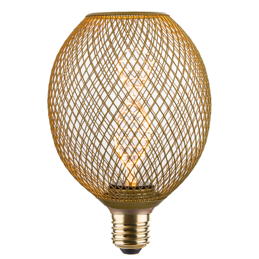 ENOVALITE LED Filament Leuchtmittel, DNA, MESH, Amber, E27, 3.5W, 120lm, 1800K, dimmbar