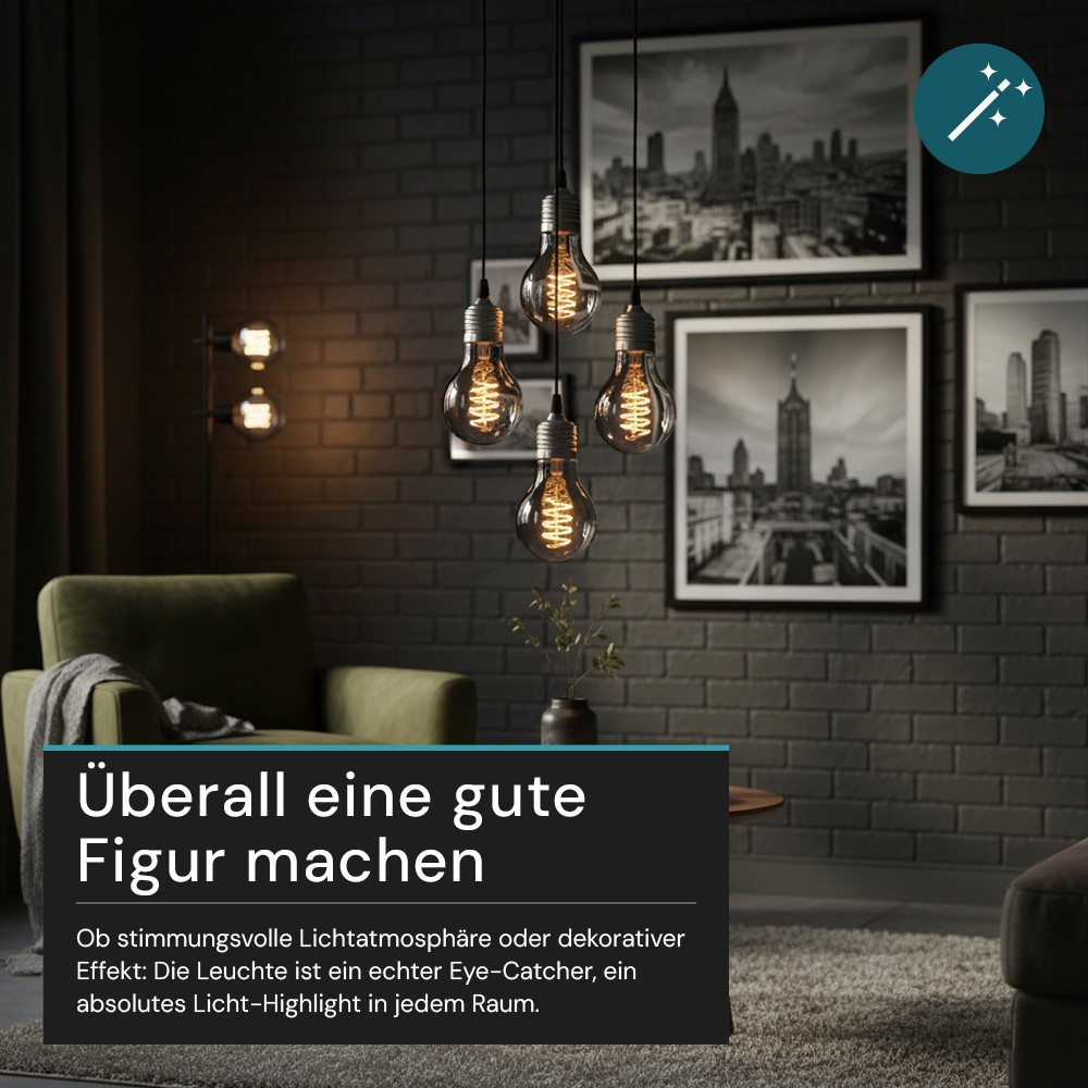 LUXULA LED Filament Leuchtmittel VINTAGE, LX100179