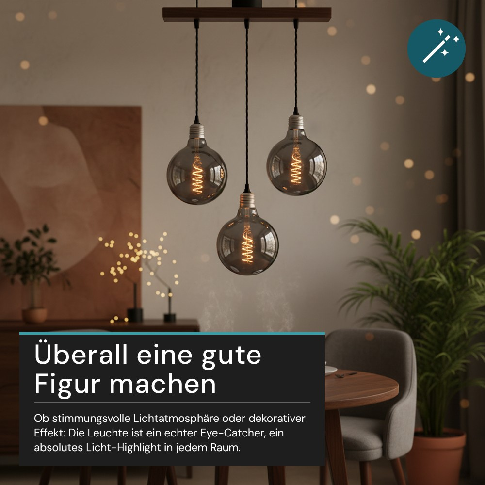 LUXULA LED Filament Leuchtmittel SPIRAL, LX100178,