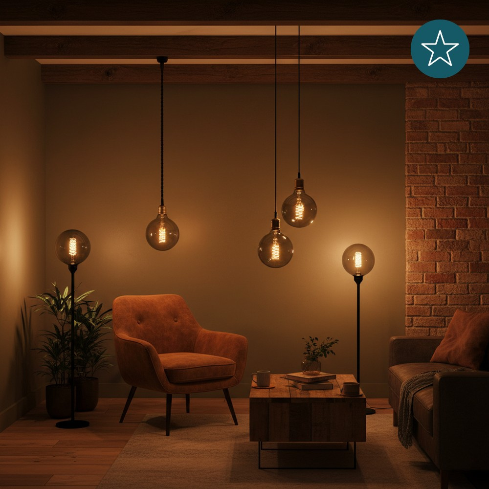 LUXULA LED Filament Leuchtmittel SPIRAL, LX100178,