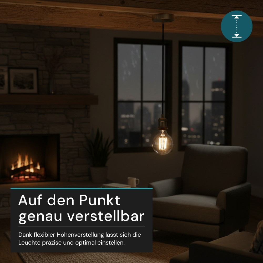 LUXULA Lampenfassung aus Metall, LX100183, Messing