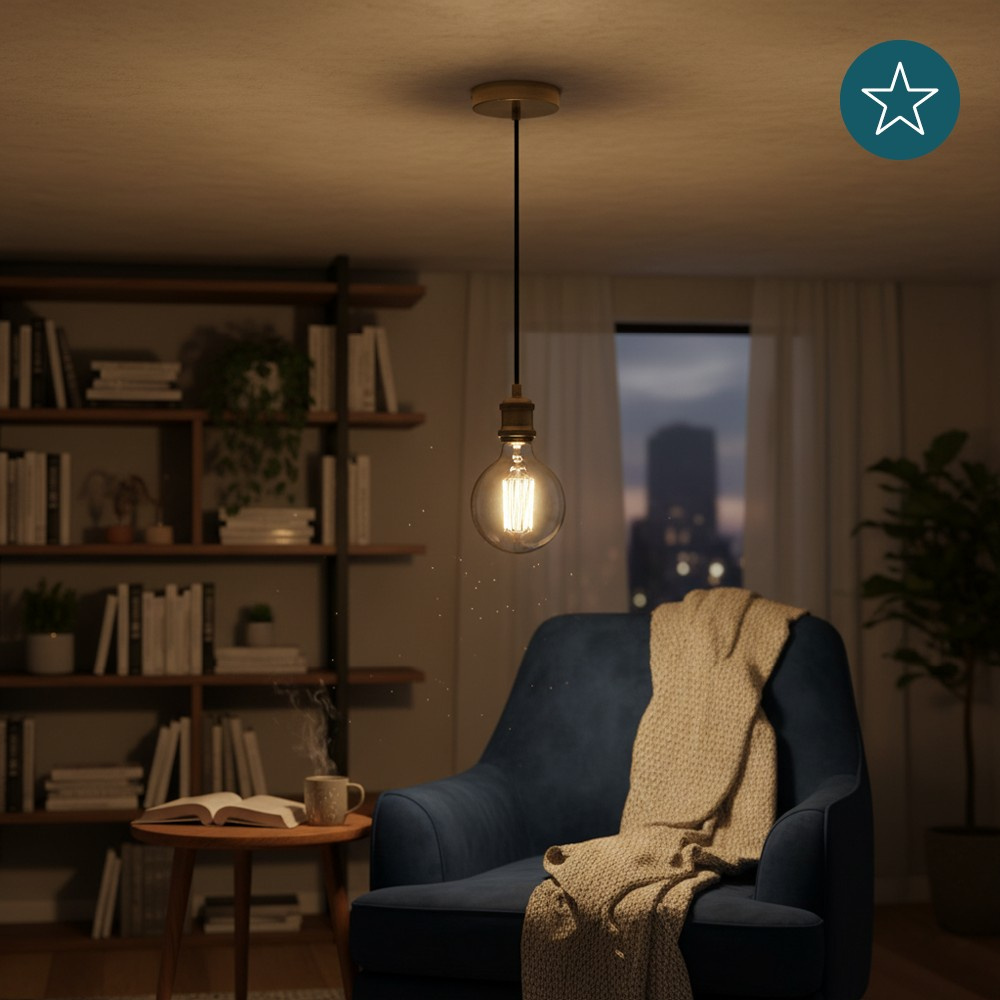 LUXULA Lampenfassung aus Metall, LX100183, Messing