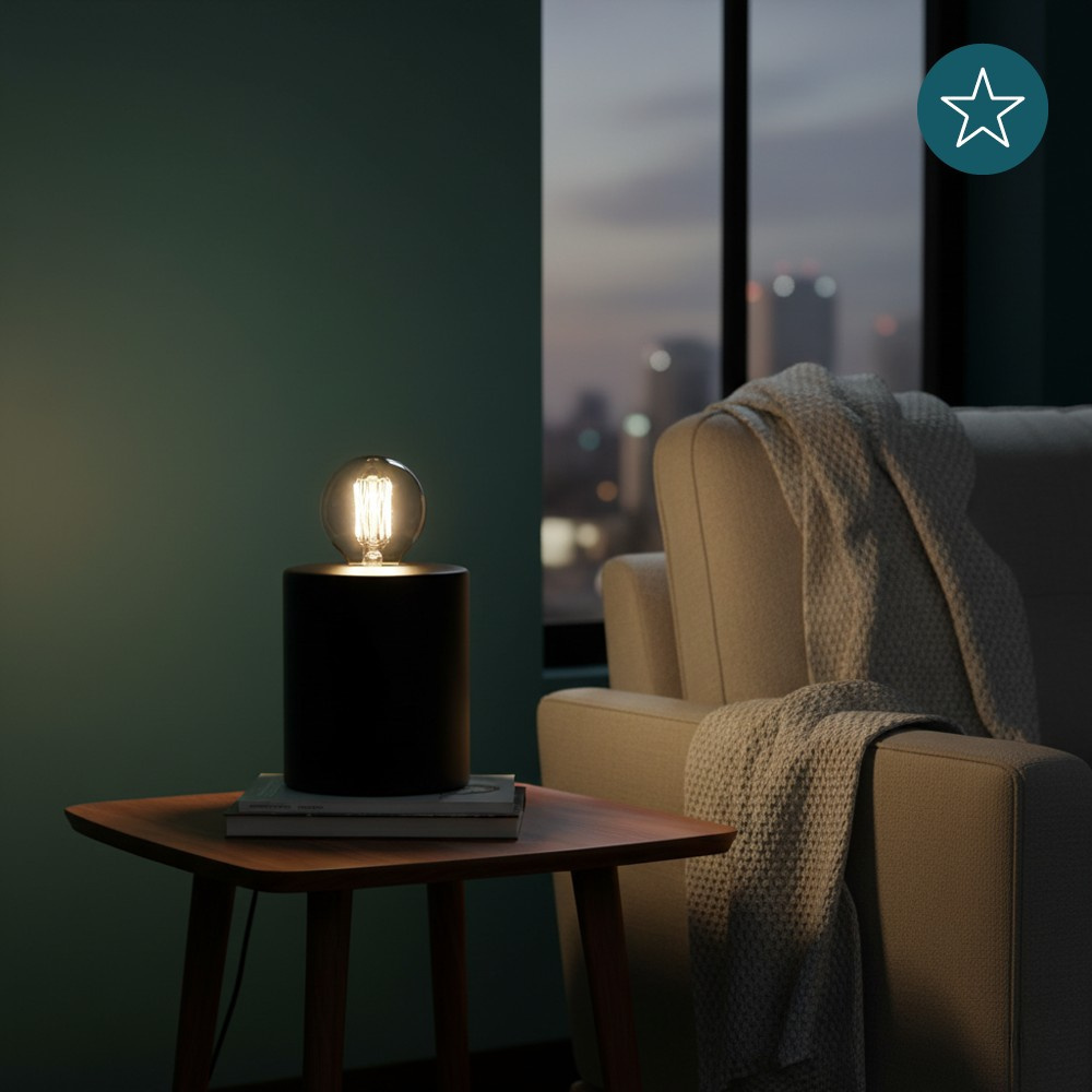 LUXULA Tischleuchte JAR, LX100187, schwarz