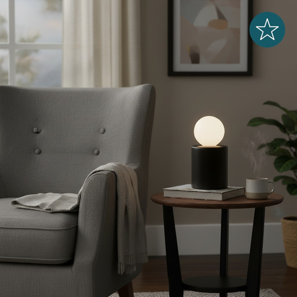 LUXULA Tischleuchte JAR, LX100187, schwarz