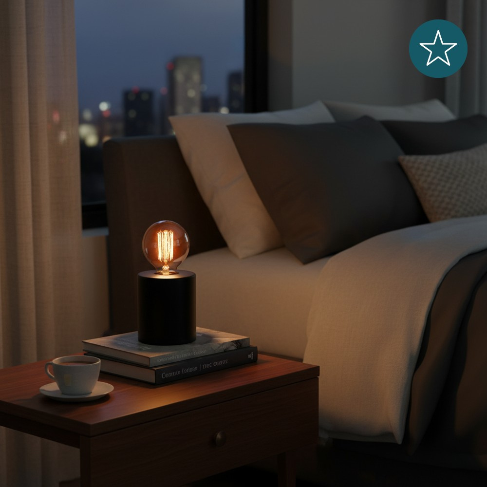 LUXULA Tischleuchte JAR, LX100187, schwarz