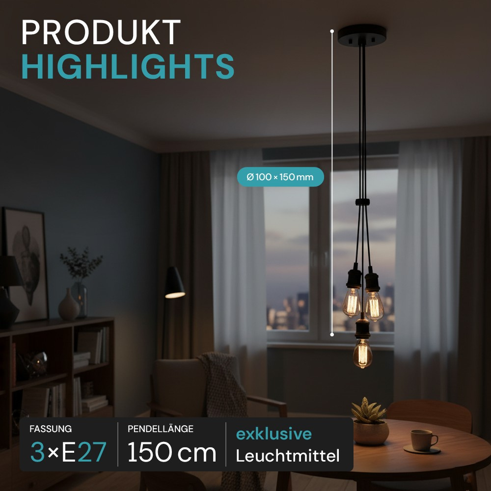 LUXULA Hängeleuchte AVOCADO, LX100185