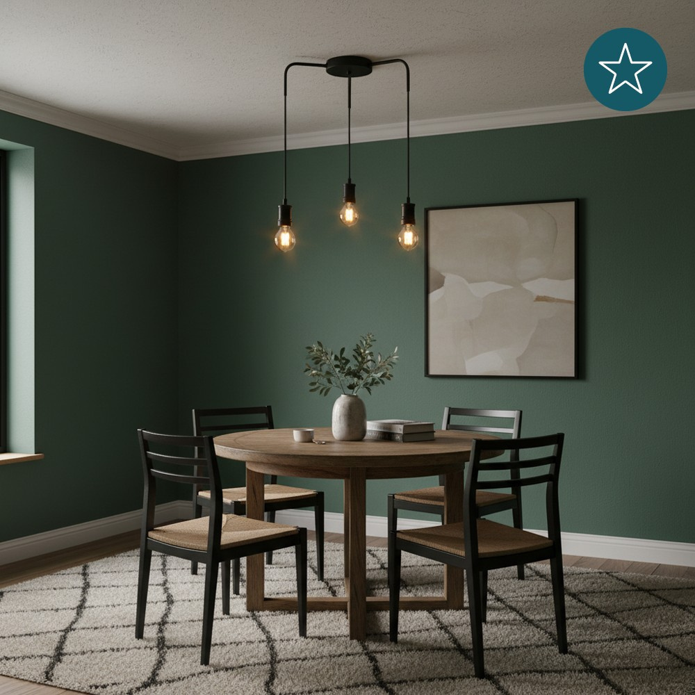 LUXULA Hängeleuchte INDUSTRIAL, LX100184, schwarz