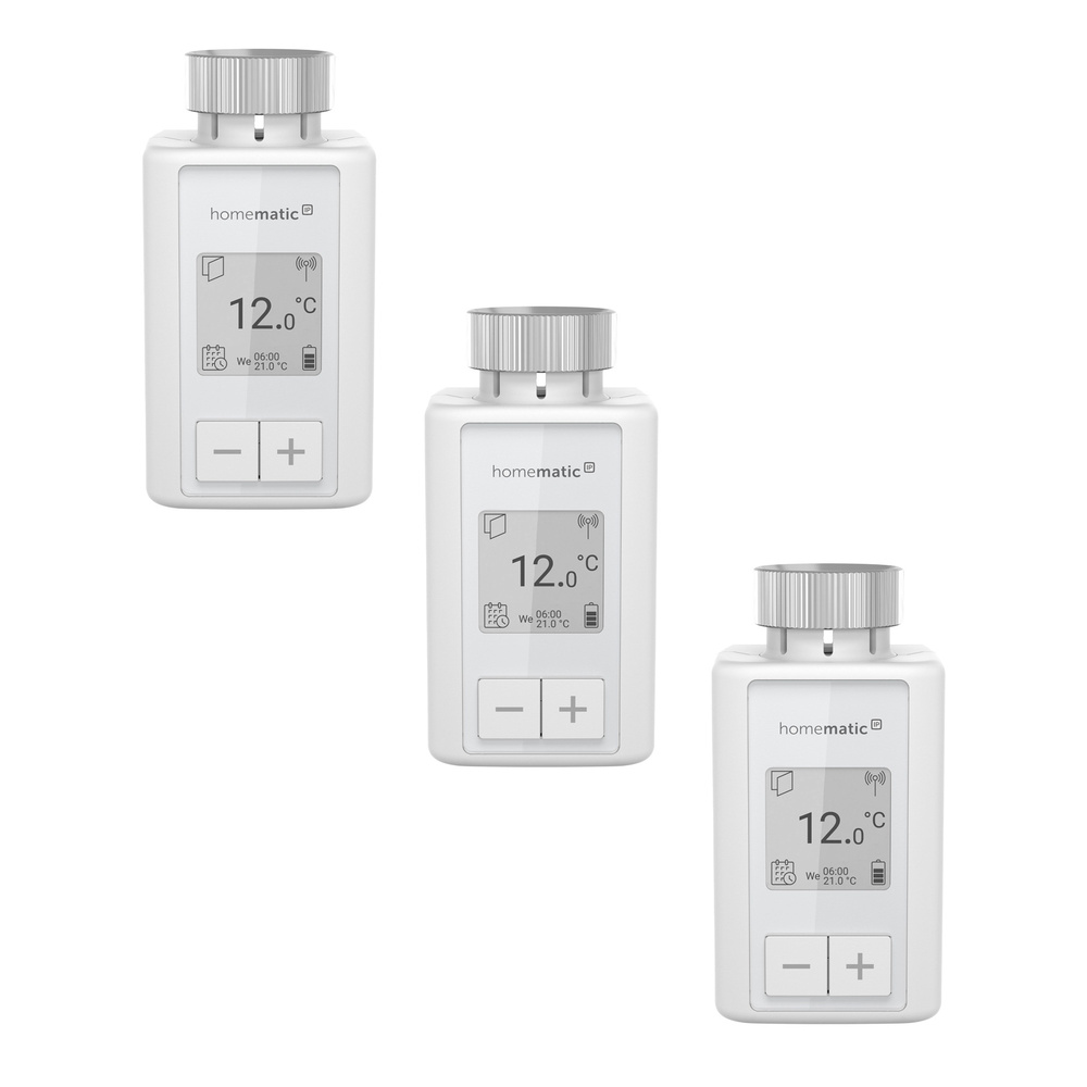 Homematic IP 3er-Set Heizkörperthermostat eTRV-F