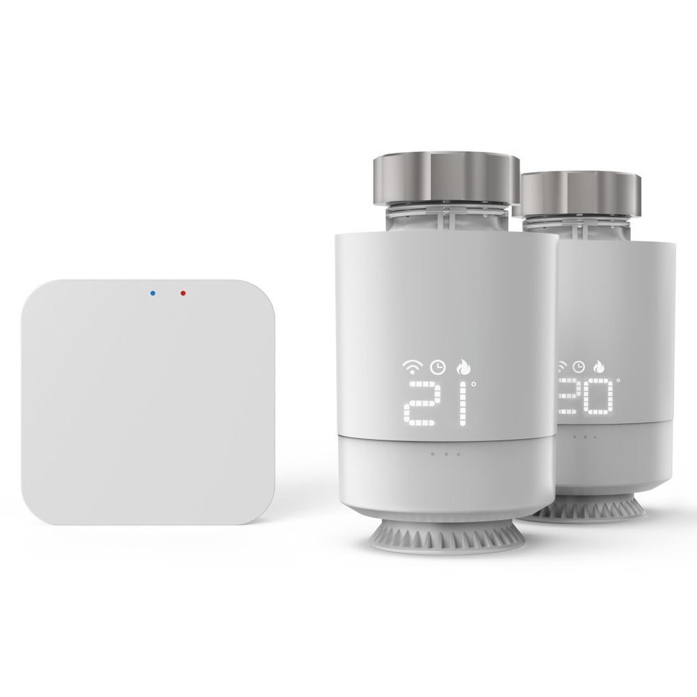 Hama Smart Home Heizungssteuerung-Set (2x Heiztkörperthermostat, 1x Bridge), WLAN