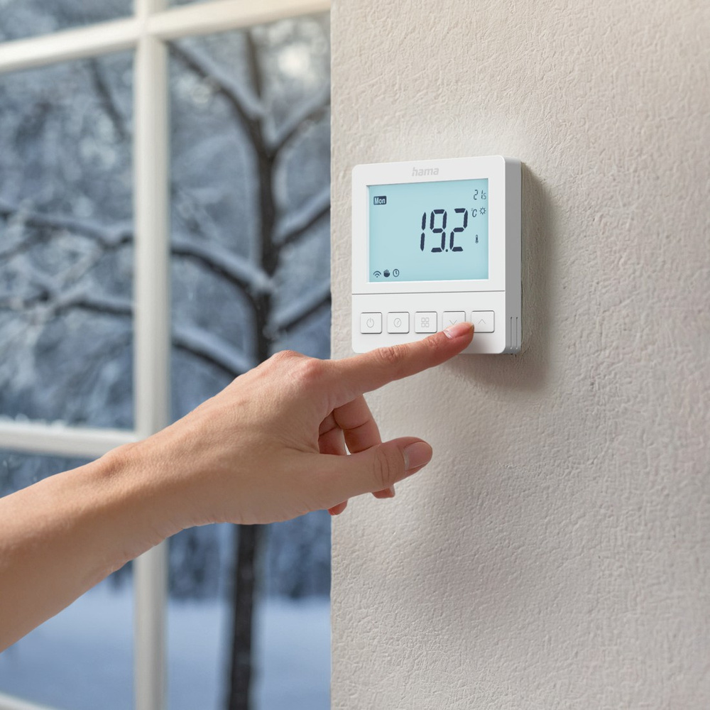 Hama Smart Home  Fußbodenheizungs-Thermostat, Unterputz, 230 V, WLAN