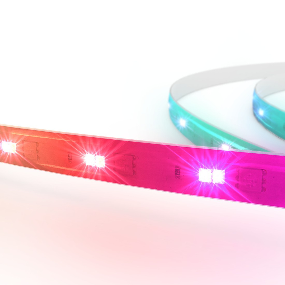 Hama Smart Home LED-Streifen, RGBCCT, WLAN, Matter, dimmbar, selbstklebend, kürzbar, 5 m