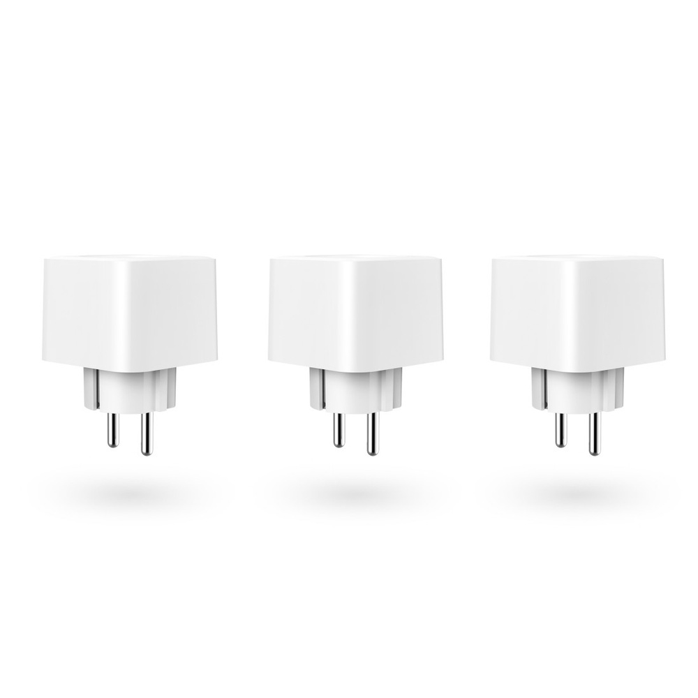 Hama Smarte WLAN-Steckdose, Matter, 3.680W, Sprach-/Appgesteuert, 3er-Pack