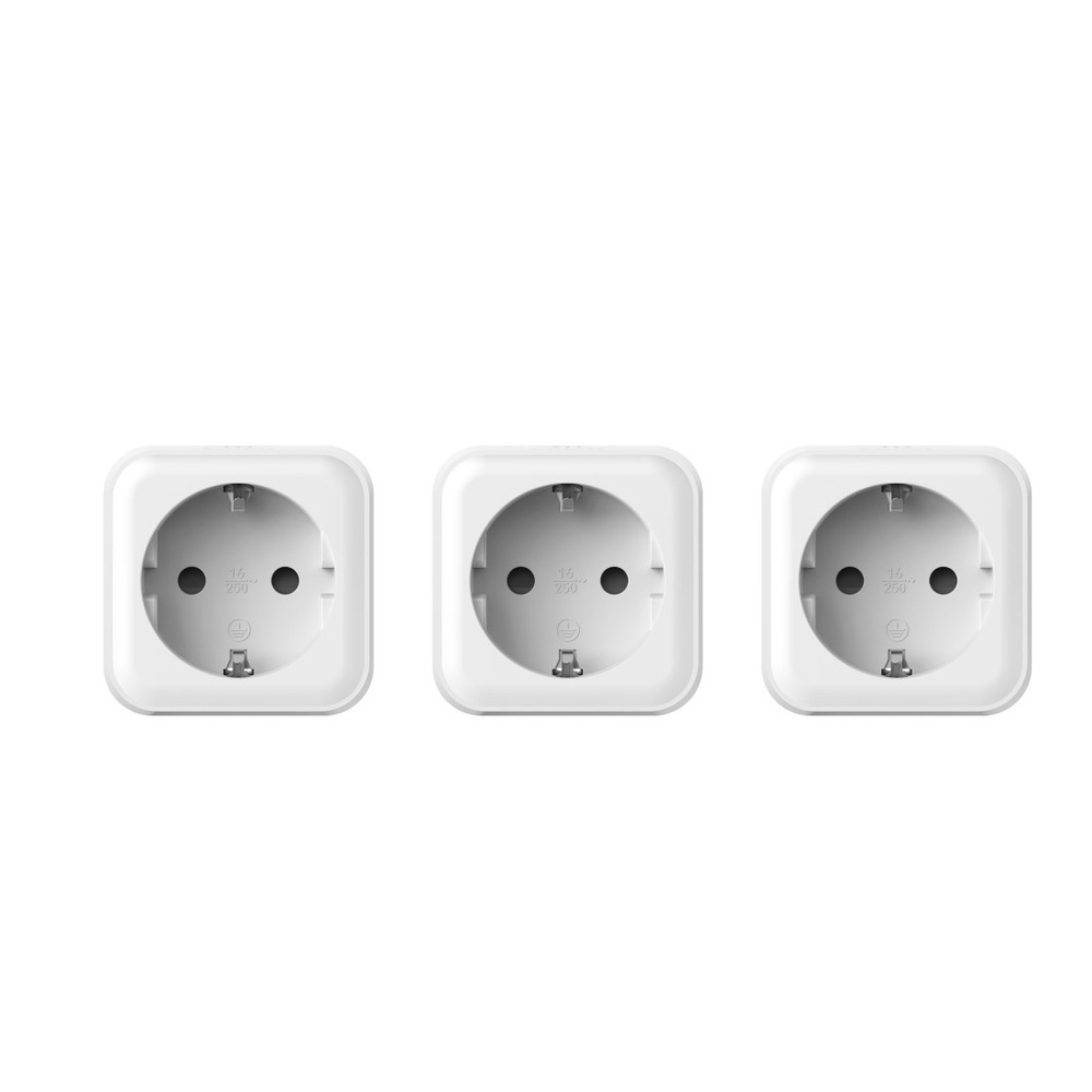 Hama Smarte WLAN-Steckdose, Matter, 3.680W, Sprach-/Appgesteuert, 3er-Pack