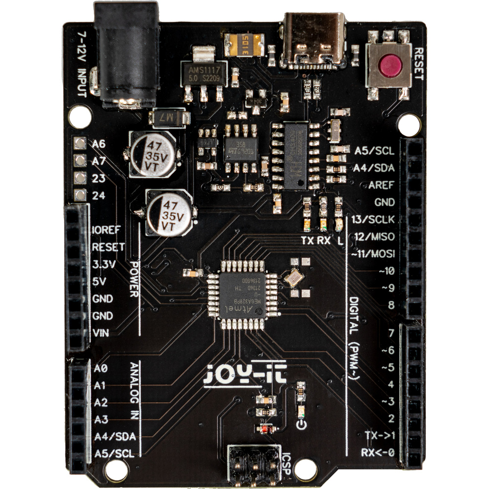 JOY-IT Mikrocontrollerboard ARD One C (UNO 328P) (Arduino-kompatibel mit Original Chip)