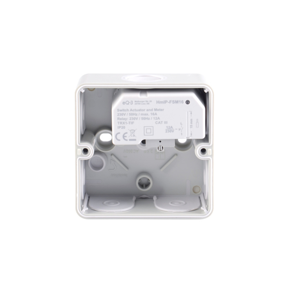 Verbindungsdose Abox 025 leer, grau
