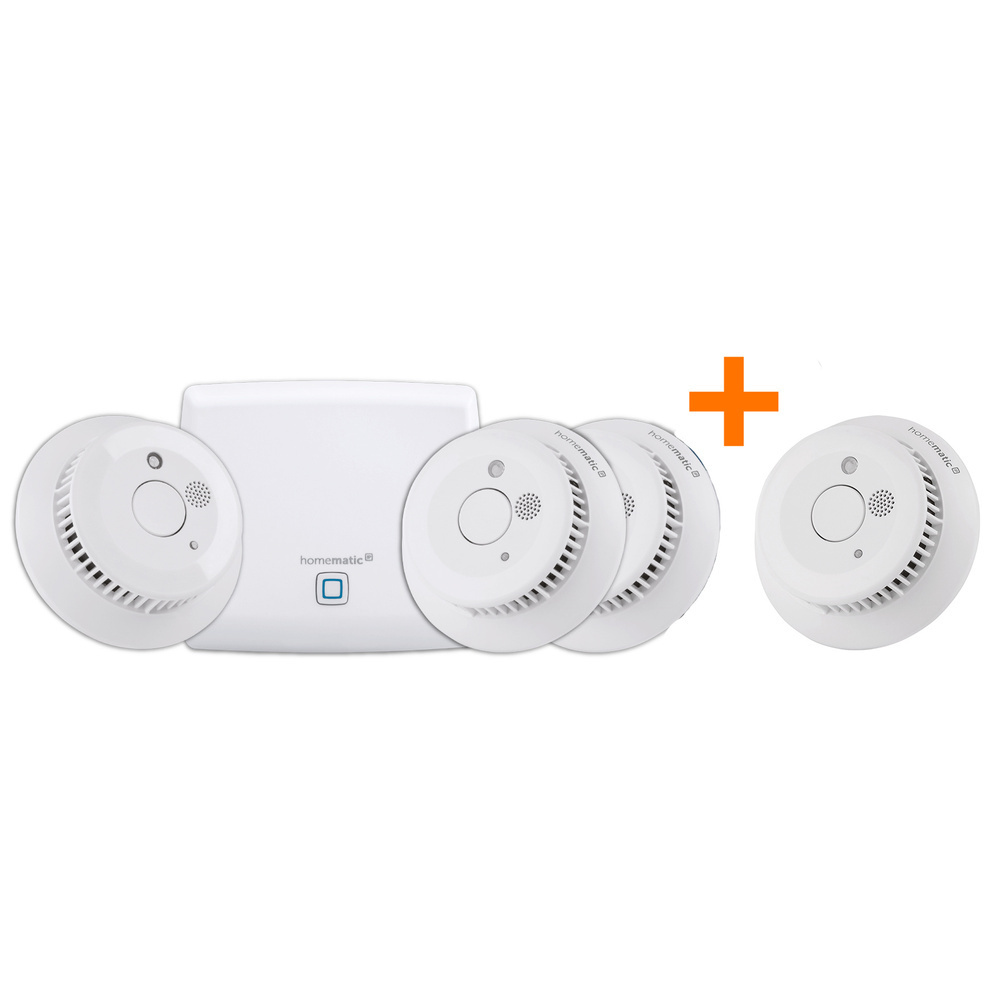 Homematic IP Smart Home Set Rauchwanmelder, 1xHAP,4x SWSD-2