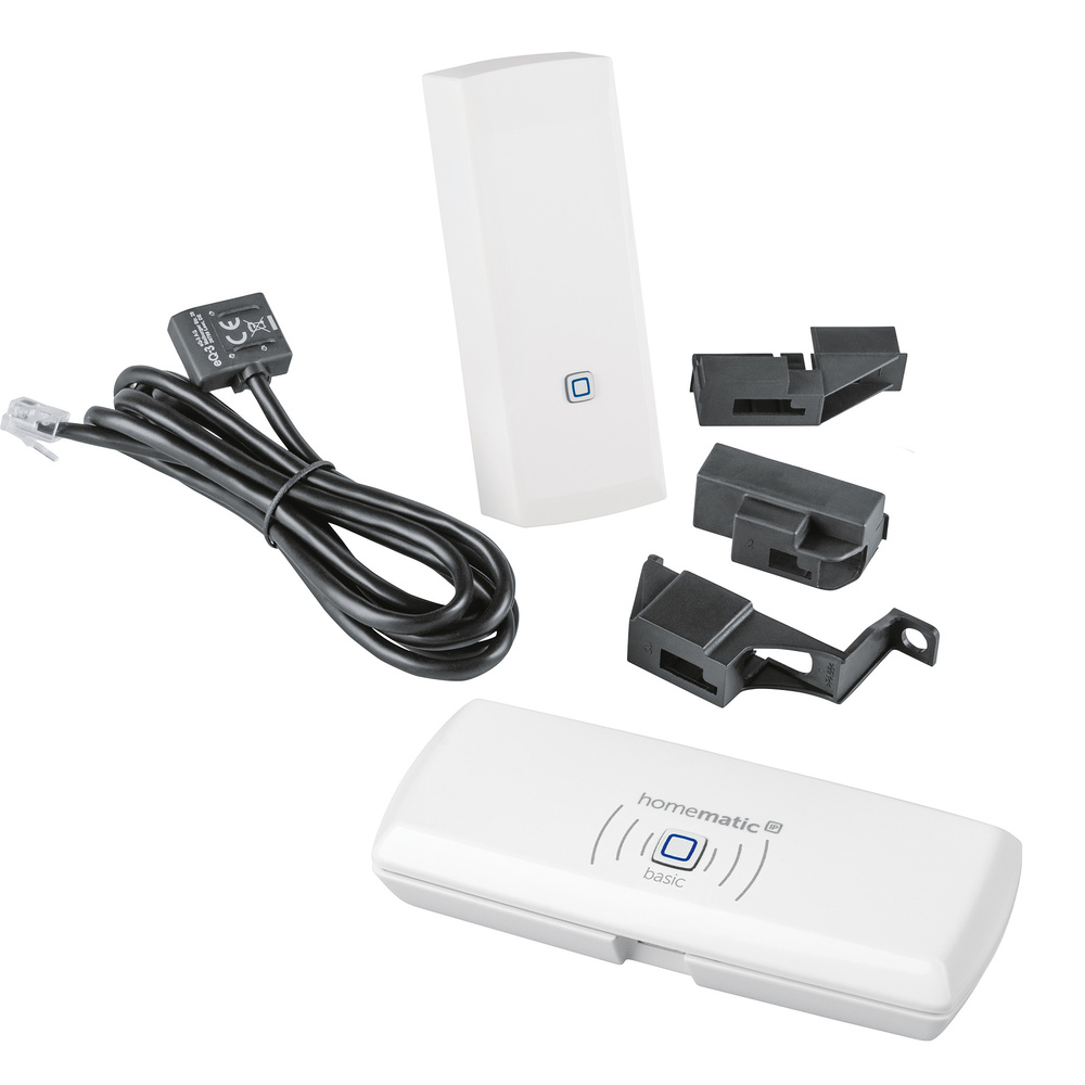 Homematic IP Smart Home Set Energie Basic mit 1x Schnittstelle für Gaszähler und Access Point – basic