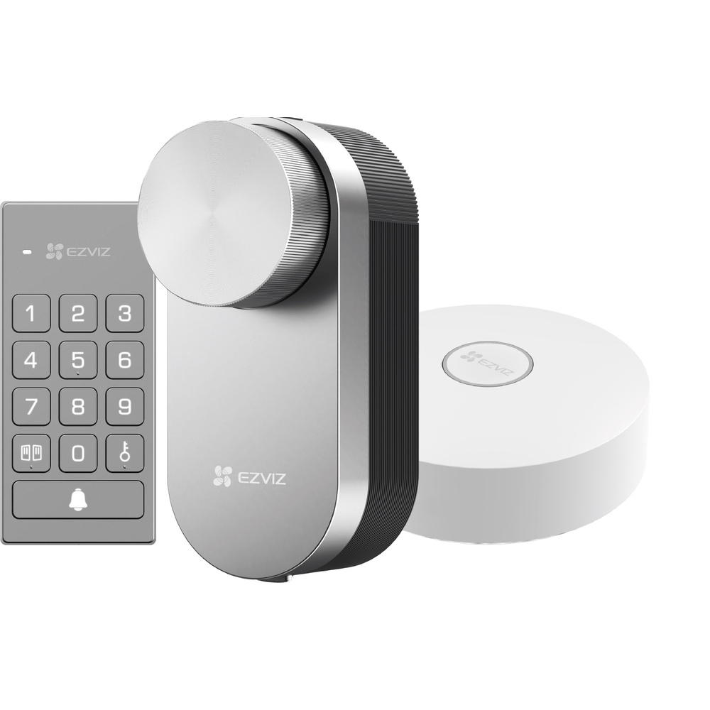 EZVIZ Smart Home Zutritt Set, Smart Lock, Keypad mit RFID, Hub