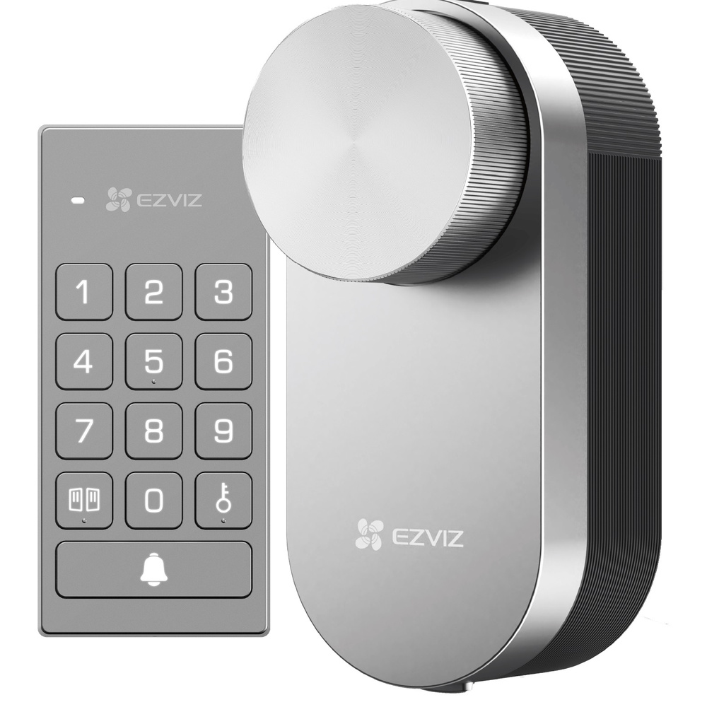 EZVIZ Smart Home Zutritt Set, Smart Lock, Keypad mit RFID, Hub