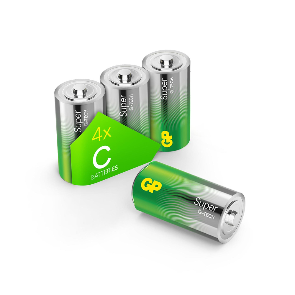 GP Super Alkaline C Baby Batterie 1,5V, 4 Stück