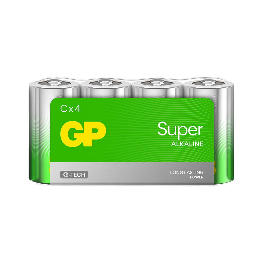 GP Super Alkaline C Baby Batterie 1,5V, 4 Stück