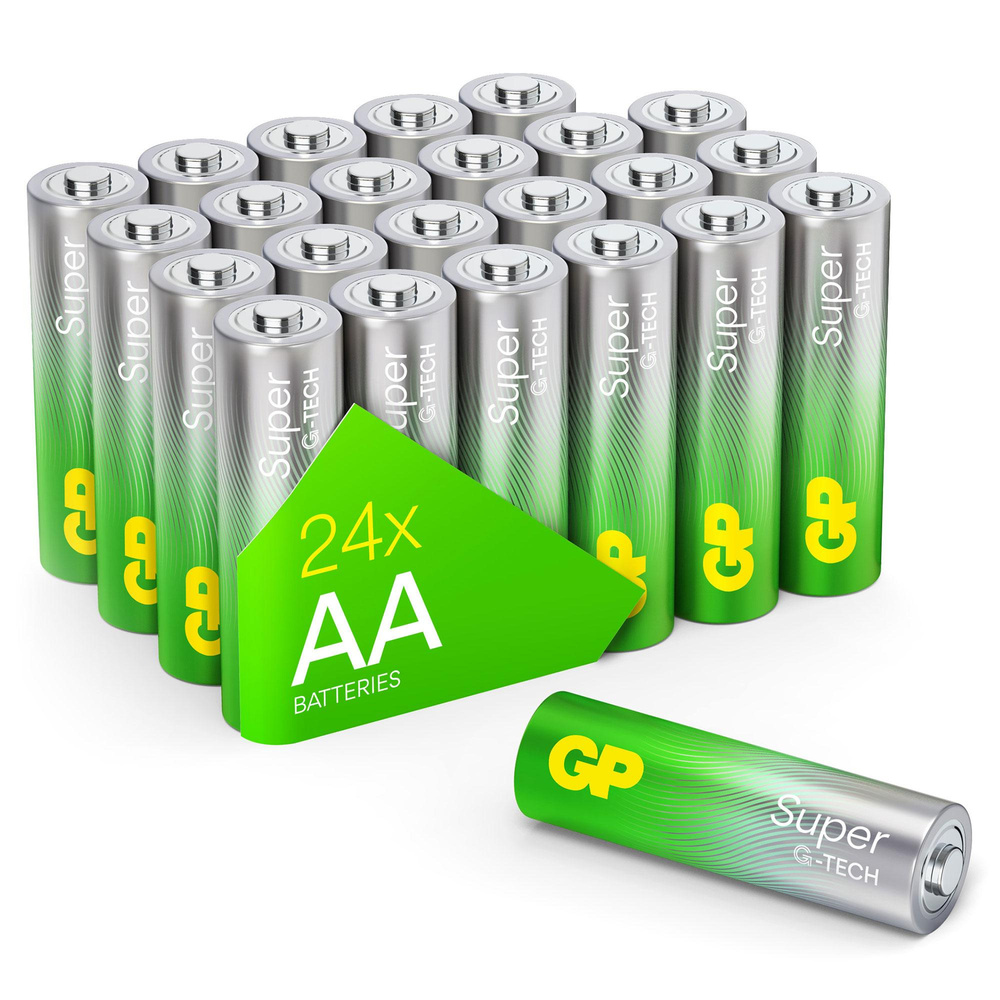 GP Super Alkaline AA Mignon Batterie 1,5V, 24 Stück