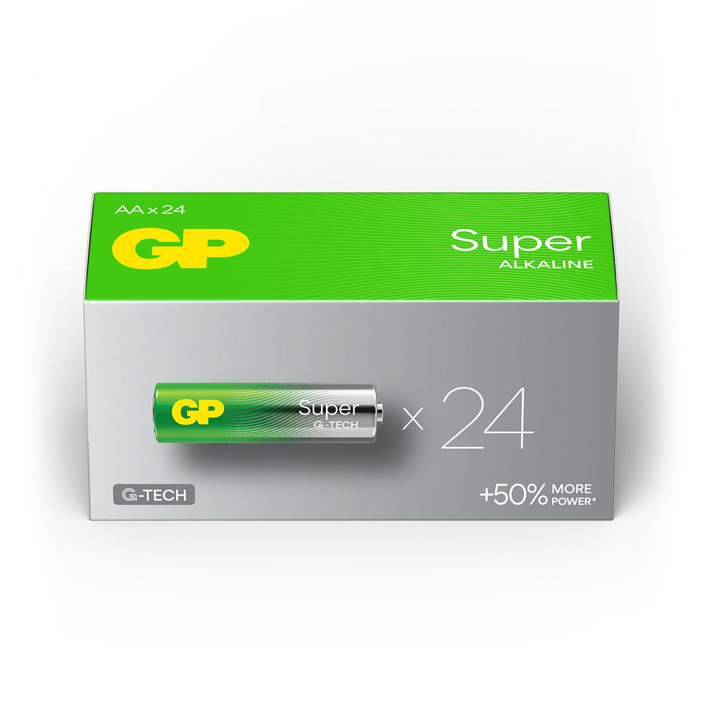 GP Super Alkaline AA Mignon Batterie 1,5V, 24 Stück