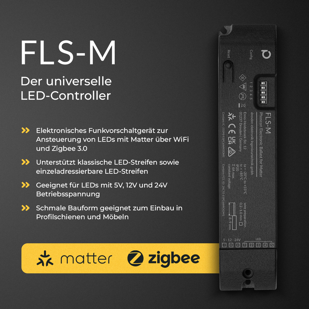 Phoscon Smart Home LED-Controller,  FLS-M, Matter