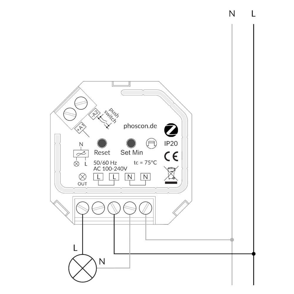 Phoscon Smart Home Dimmer Switch,  Kobold, Zigbee