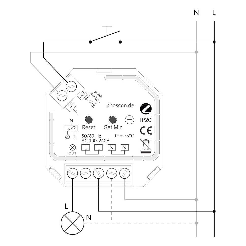 Phoscon Smart Home Dimmer Switch,  Kobold, Zigbee