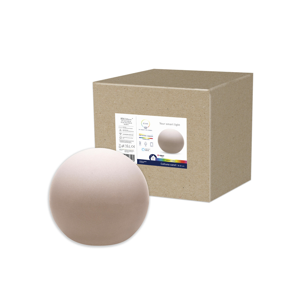 tint Smart Home Calluna,  Ø 40 cm,  sand, ZigBee, E27