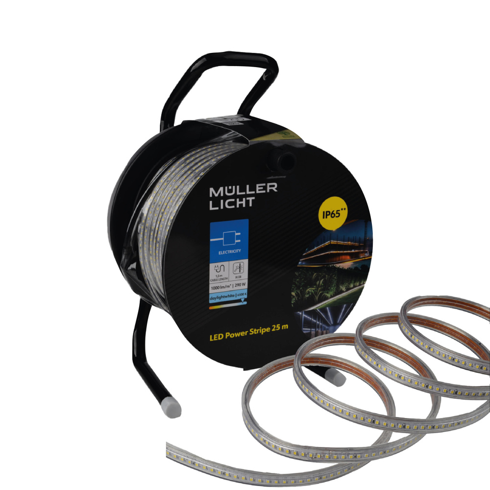 Müller Licht LED Power Stripe 25 m, 290W, 1000lm/m, IP65