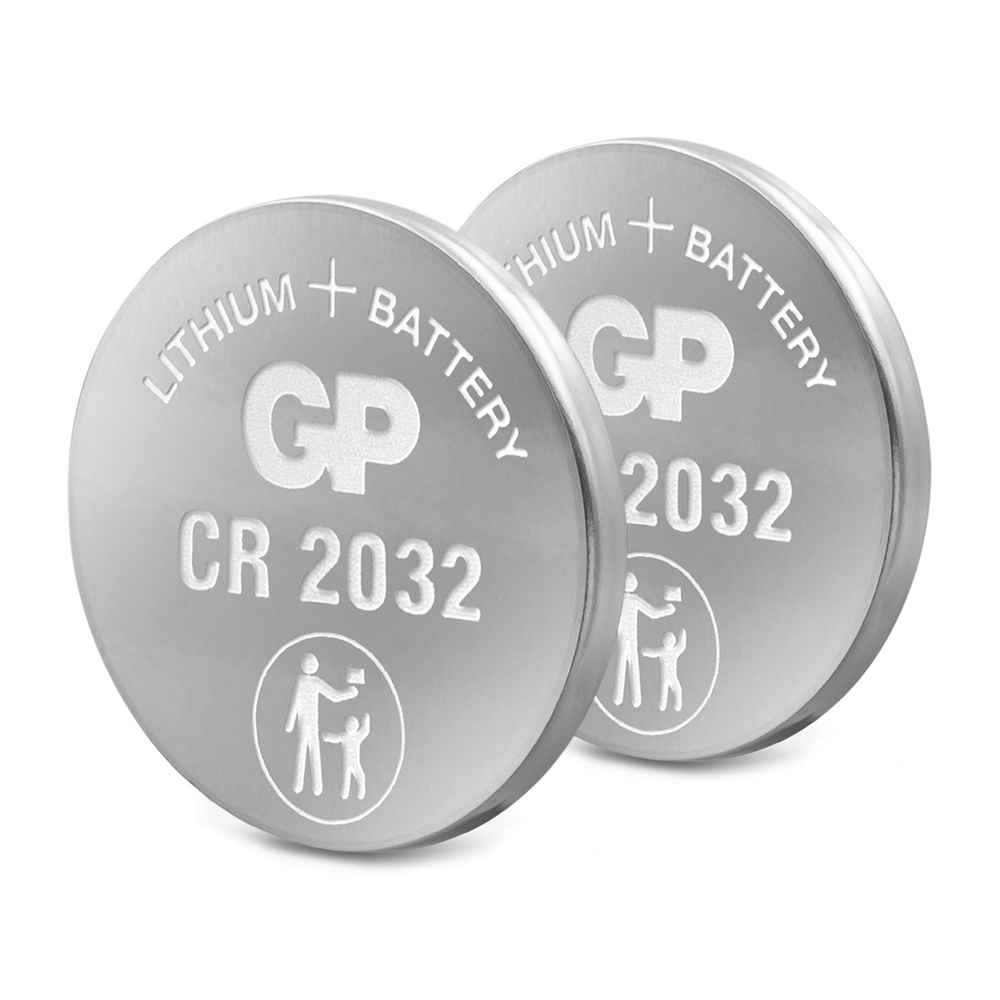 GP Lithium CR2032 Knopfzelle, 3V, 2 Stück