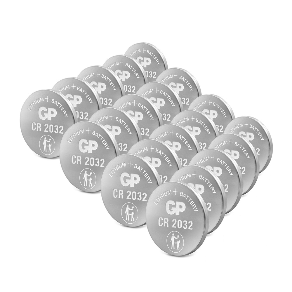 GP Lithium CR2032 Knopfzelle, 3V, 20 Stück