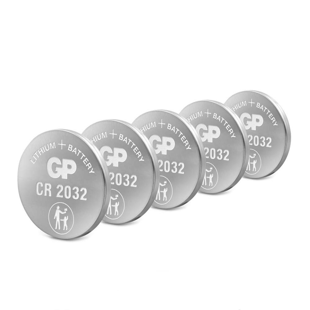 GP Lithium CR2032 Knopfzelle, 3V, 5 Stück