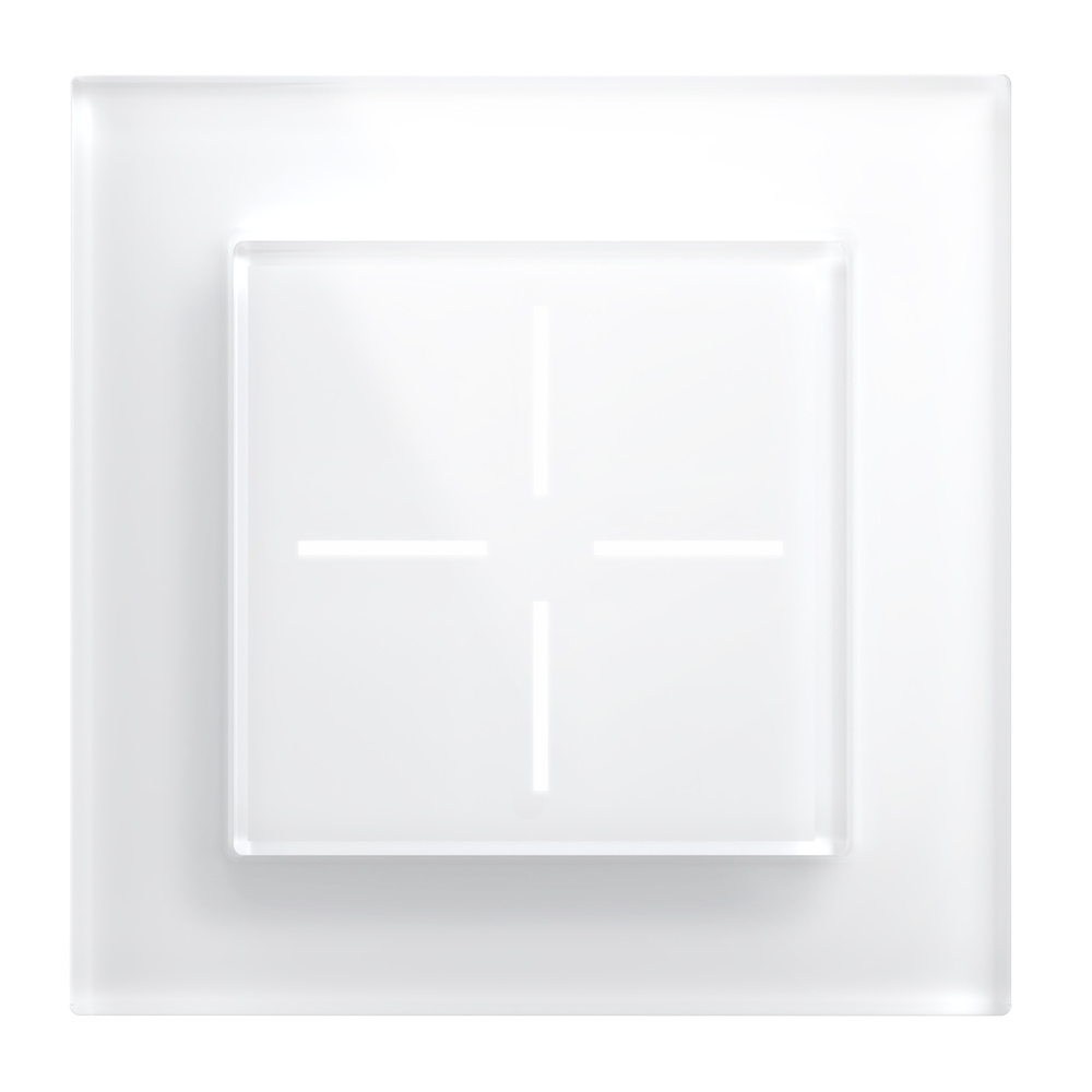 Homematic IP Smart Home Set Glastaster, 1 Fach-Glasrahmen, HmIP-WGS + HmIP-GF1