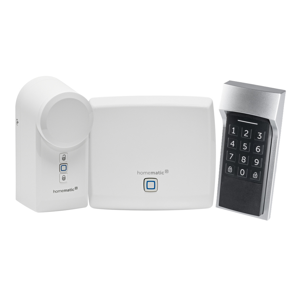 Homematic IP Set Zutritt mit Keypad, Türschlossantrieb und Access Point