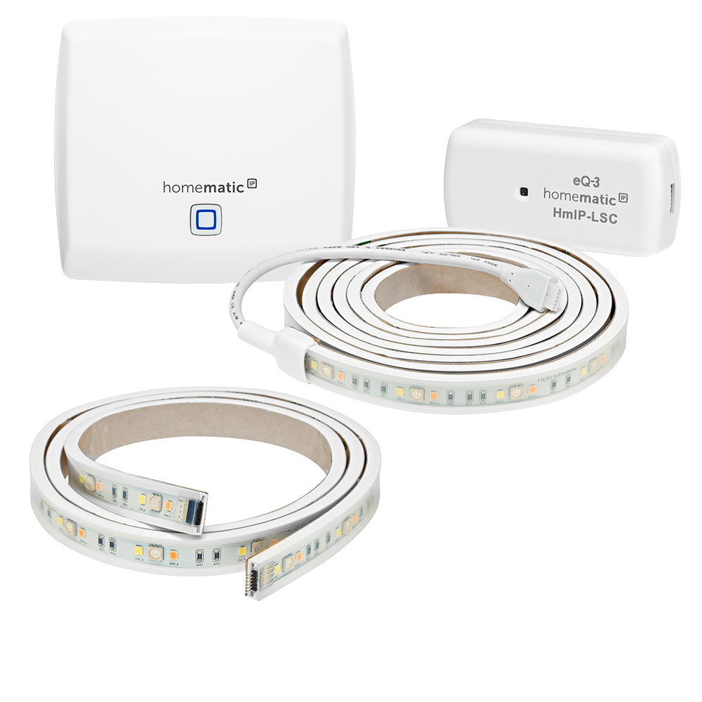 Homematic IP Smart Home Set Lighstrip mit Erweiterung und Access Point, HmIP-HAP+ HmIP-LSS+HmIP-LS1