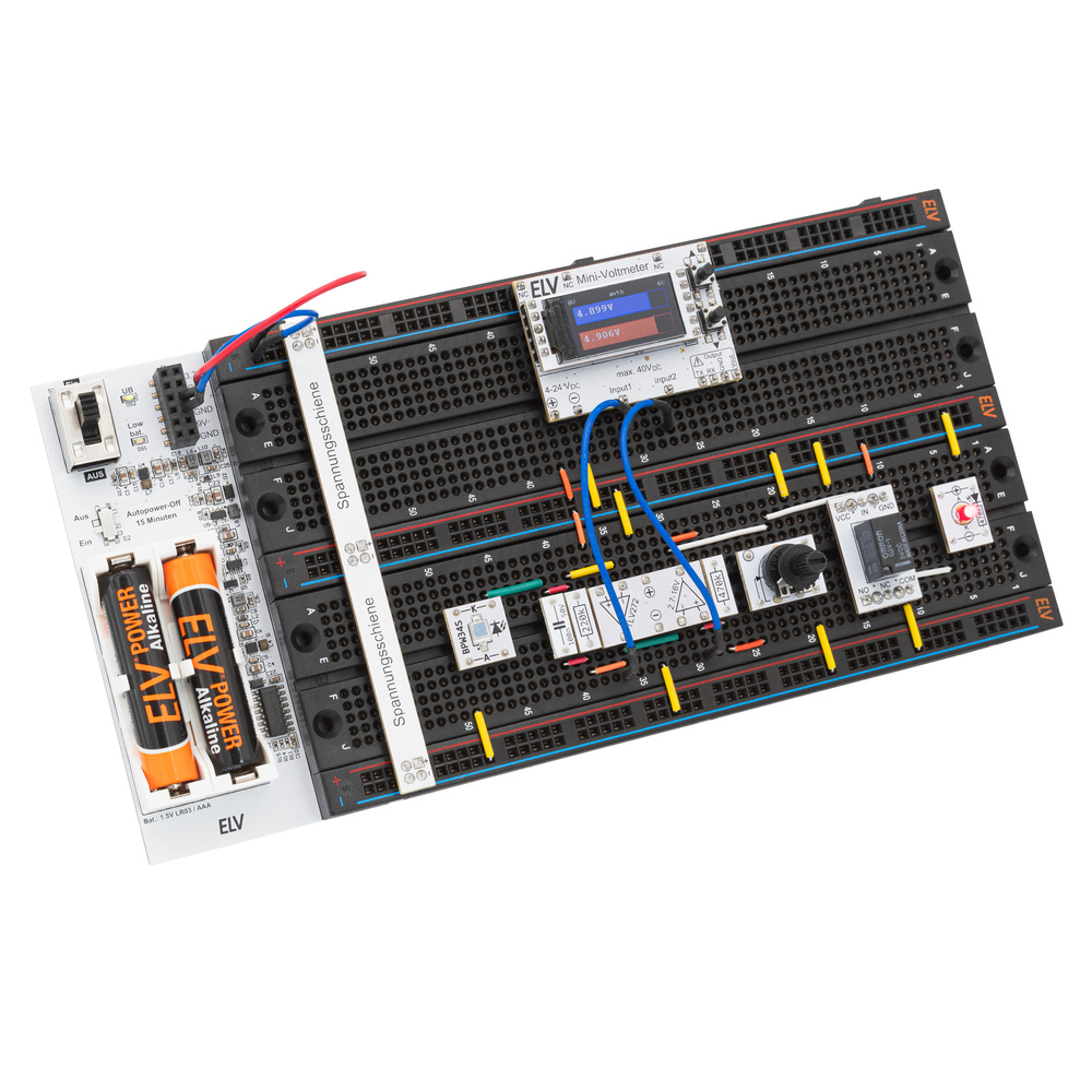 EXSB-Midi Experimentierboard mit autarker Spannungsversorgung
