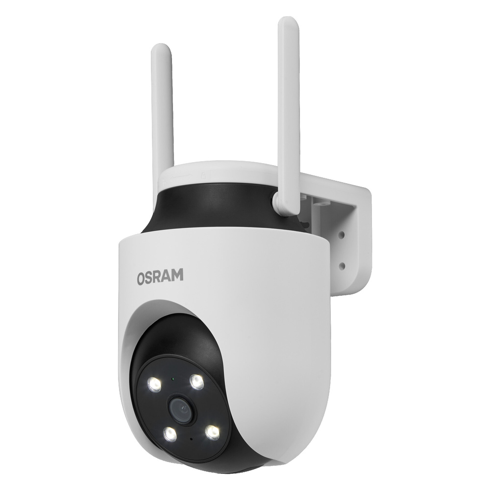 OSRAM SMART+ Smart Home WLAN-Außenkamera 360°, 2K QHD, IP65, Weiß