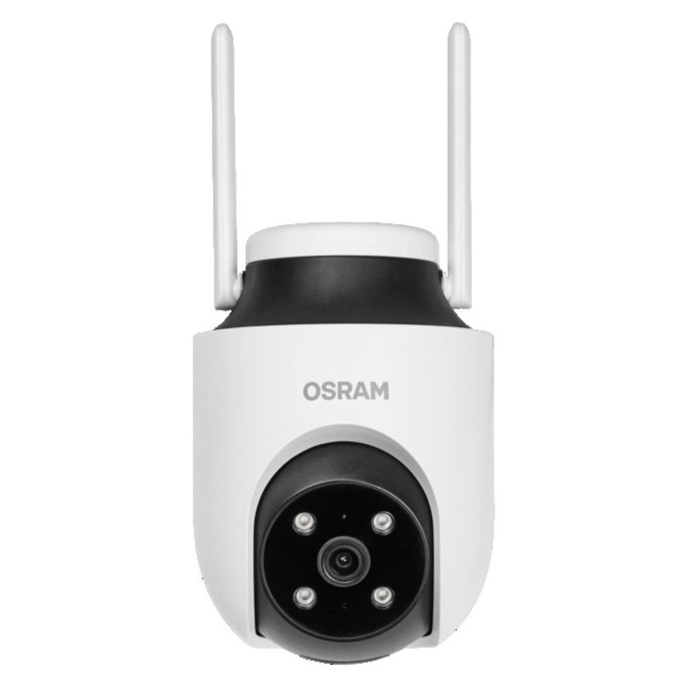 OSRAM SMART+ Smart Home WLAN-Außenkamera 360°, 2K QHD, IP65, Weiß