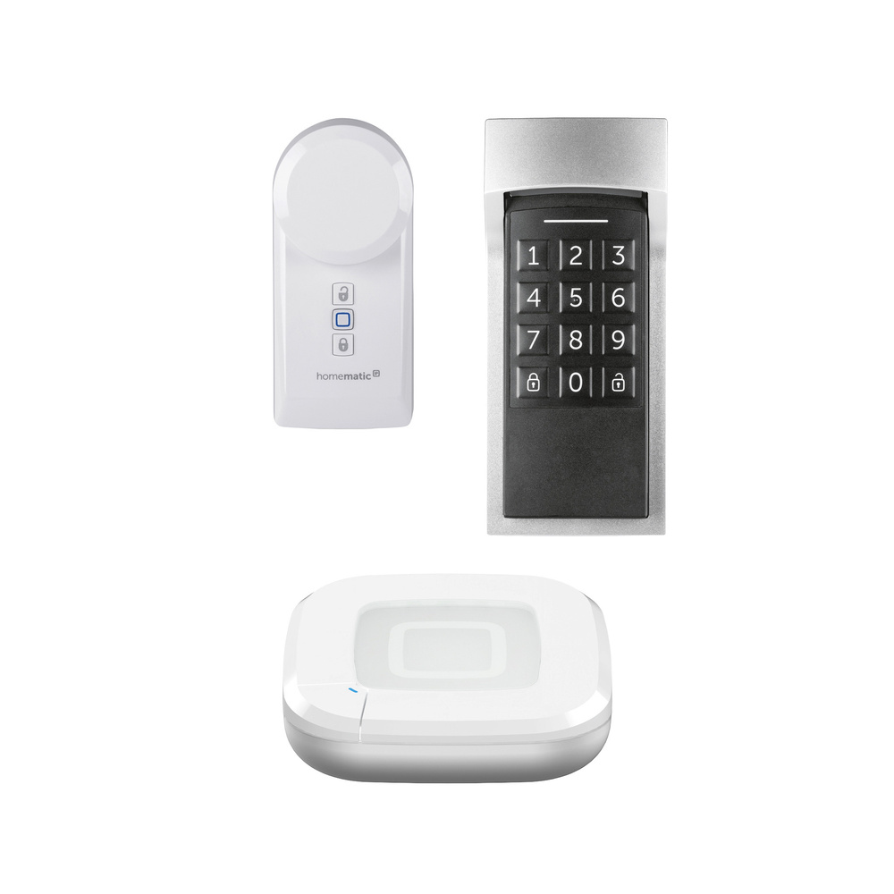 Homematic IP Smart Home Set Zutritt, Access Point 2, Keypad, Türschlossantrieb