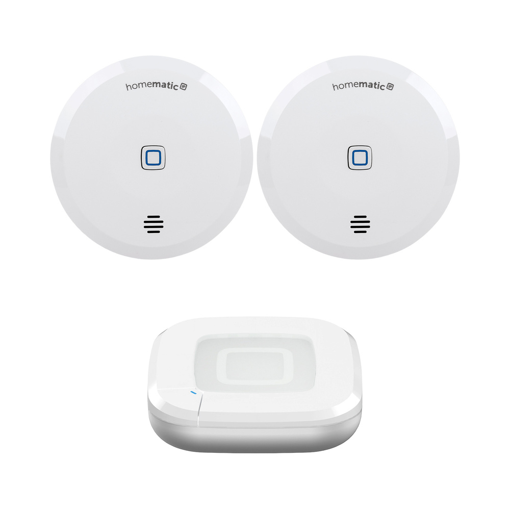 Homematic IP Smart Home Set Wassersensor mit Access Point 2 und zwei Wassersensoren