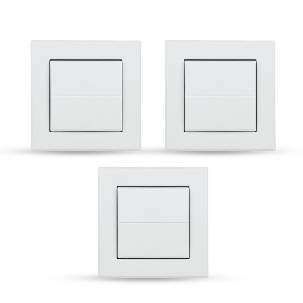 HmIP Tasterwippe für Markenschalter – universal, HmIP-BRU 3er Set